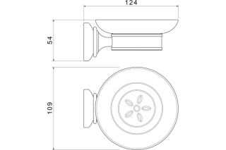 Мыльница Aquatek Классик AQ4503PG золото